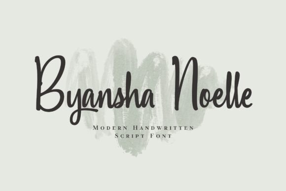 Byansha Noelle: A Modern Script Font for Web Design