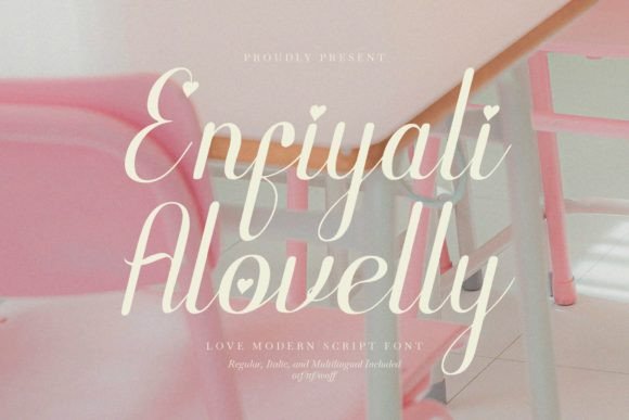Enfiyali Alovelly Typeface for Web Design