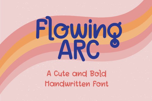 Flowing Arc Font: A Handwritten Typeface for Editorial Design