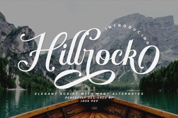 Hillrock: A Script Font for Editorial Design