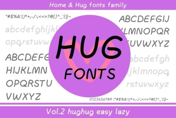 Hughug Easy Lazy: A Relaxed Typeface for Modern Editorial Design