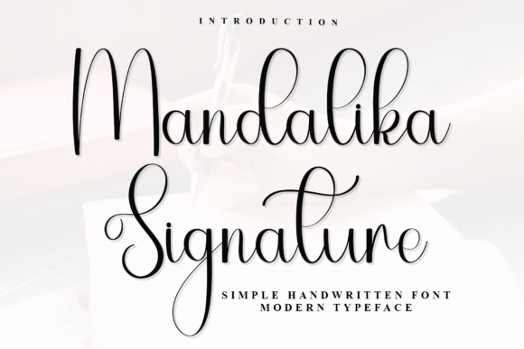 Mandalika Signature: A Handwritten Font for Brands
