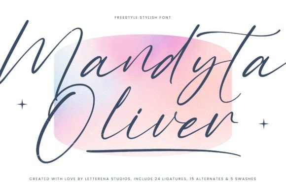 Mandyta Oliver: A Stylish Script Typeface
