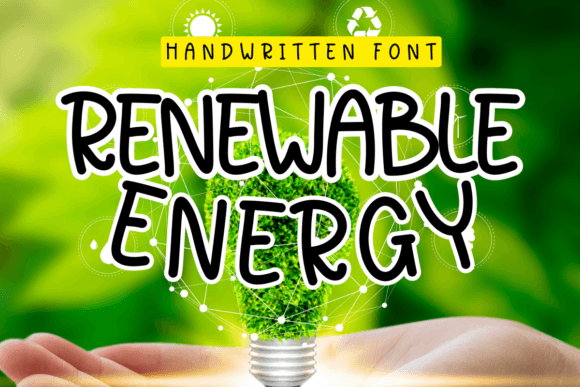 Renewable Energy Font: A Handwritten Typeface Review