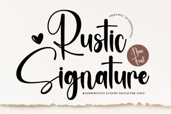 Rustic Signature: A Script Font for Editorial Elegance