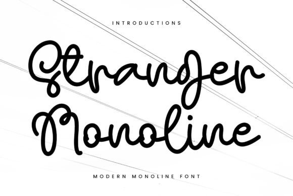 Stranger Monoline: A Handwritten Typeface for Modern Campaigns