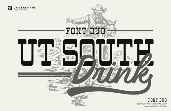 Ut South Drink: A Polished Typeface for Small Business Branding