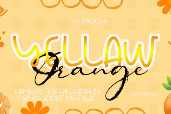 Yellaw Orange: A Playful Typeface for Bold Branding